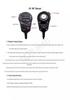 Mobile Phone 3.5mm Handheld Speaker Microphone with Built-in Battery for Walkie-Talkie