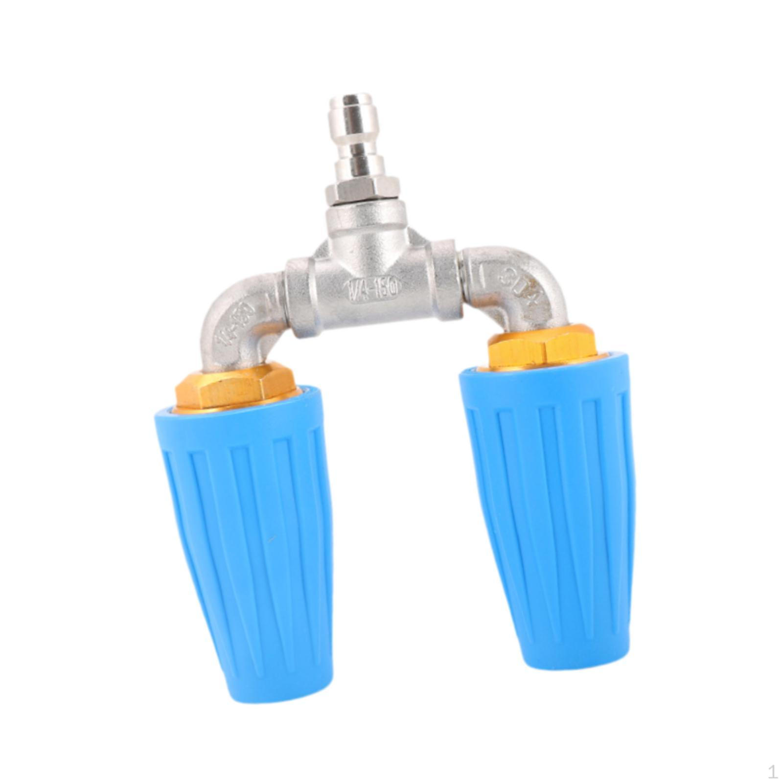 

Насадка с быстрым соединением 1/4 дюйма для мойки высокого давления с функцией вращения для использования в саду и на полу синий