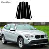6Pcs Glossy Black Car Pillar Posts Door Window Trim Cover Stickers Accessories Fit For BMW X1 E84 2010-2015