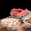 Acrylic Clear Serving Plates Fruit Dessert Salad Tray Cupcake Display Stand Round Dinner Plate Kitchen Supplies
