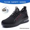 Lightweight Breathable Steel Toe Work Shoes - Anti-Smash, Anti-Puncture, Wear-Resistant & Comfortable for Long-Lasting Safety.