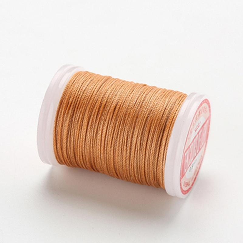 hilo encerado para cuero Waxed Thread Leather Craft Sewing Thread Round Waxed Thread Polyester Cord Wax Coated Strings 0.4mm