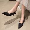Fashion Women High Heels Sandals Elegant Pointed Toe Heeled Shoes Fashion Slippers Summer Slides 2025  Pumps Sexy Luxury Mujer Zapatos