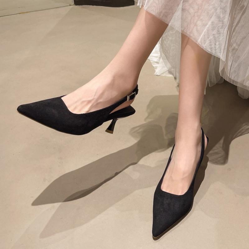 Fashion Women High Heels Sandals Elegant Pointed Toe Heeled Shoes Fashion Slippers Summer Slides 2025  Pumps Sexy Luxury Mujer Zapatos
