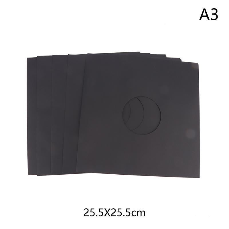 5Pcs 7/10/12Inch Vinyl Record Sleeves With Po Inner Bag Album Protective Covers Anti-Static Kraft Paper Record Jackets Bags