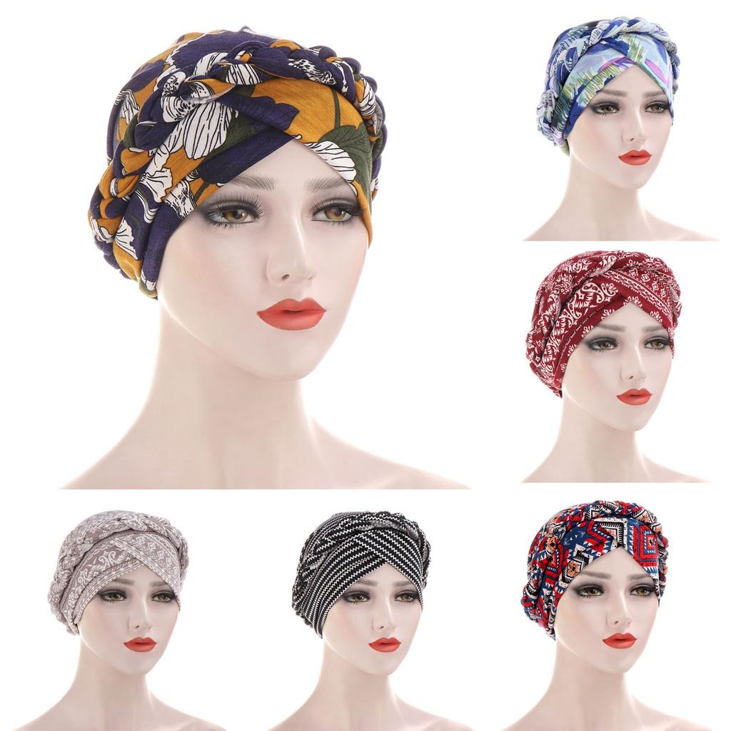 Buy Women India Hat Ruffle Cancer Chemo Hats Beanie Wrap Cap For Ladies Turban Wrap Head