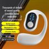OWS Bone Conduction Wireless Earphones - Over-Ear, Noise-Cancelling, Sporty Design with Digital Display