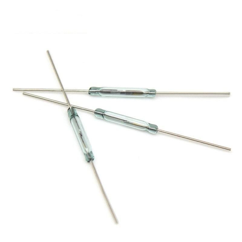 

Gold-Electrode Green Reed Switch, Normally Open 2x10 mm