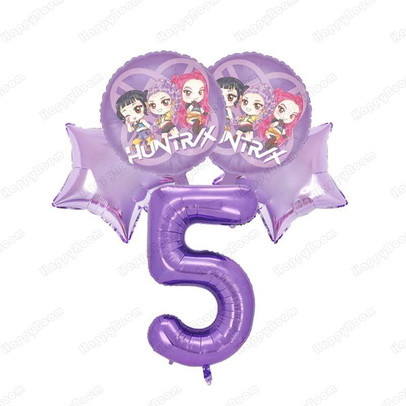 Ομάδα Κυνηγών Μαγισσών Θέμα Πάρτι Σετ Μπαλονιών από Αλουμινόχαρτο Διακόσμηση Πάρτι Γενεθλίων