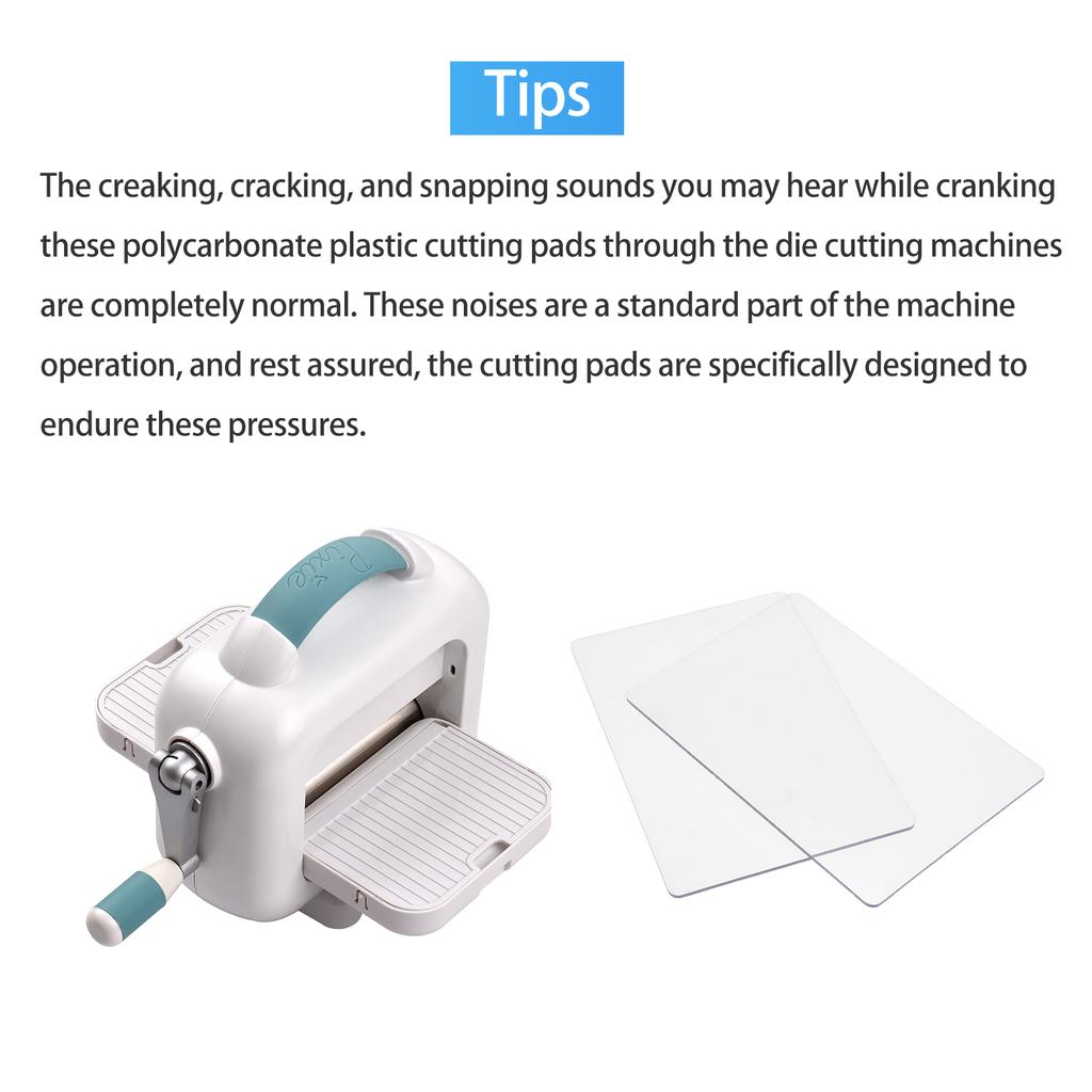 Standard Cutting Pads 2PCS Polycarbonate Plastic Plate for EmNaBossing NaMachine 22x15cm/8.6x5.9in Suitable for   Die Cutting and EmNaBossing NaMachi