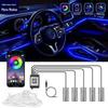 Car Interior LED Ambient Light with App Control – Seven-Color Cold Light for Mood and Decoration