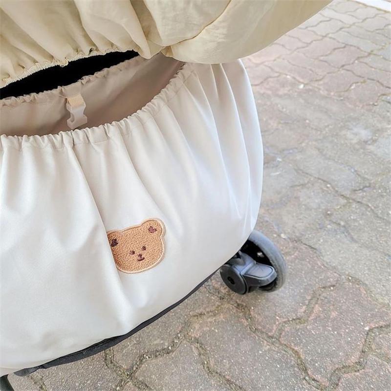 Ins Baby Stroller Detachable Storage Bag - Waterproof Accessory for Bottles, Diapers, and More