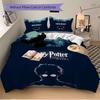 3pcs Harry Potter Prisoner of Azkaban Bedding Set, Soft Polyester Duvet Cover and Pillowcases Seasons all suitable, Design for Bedroom L1003091