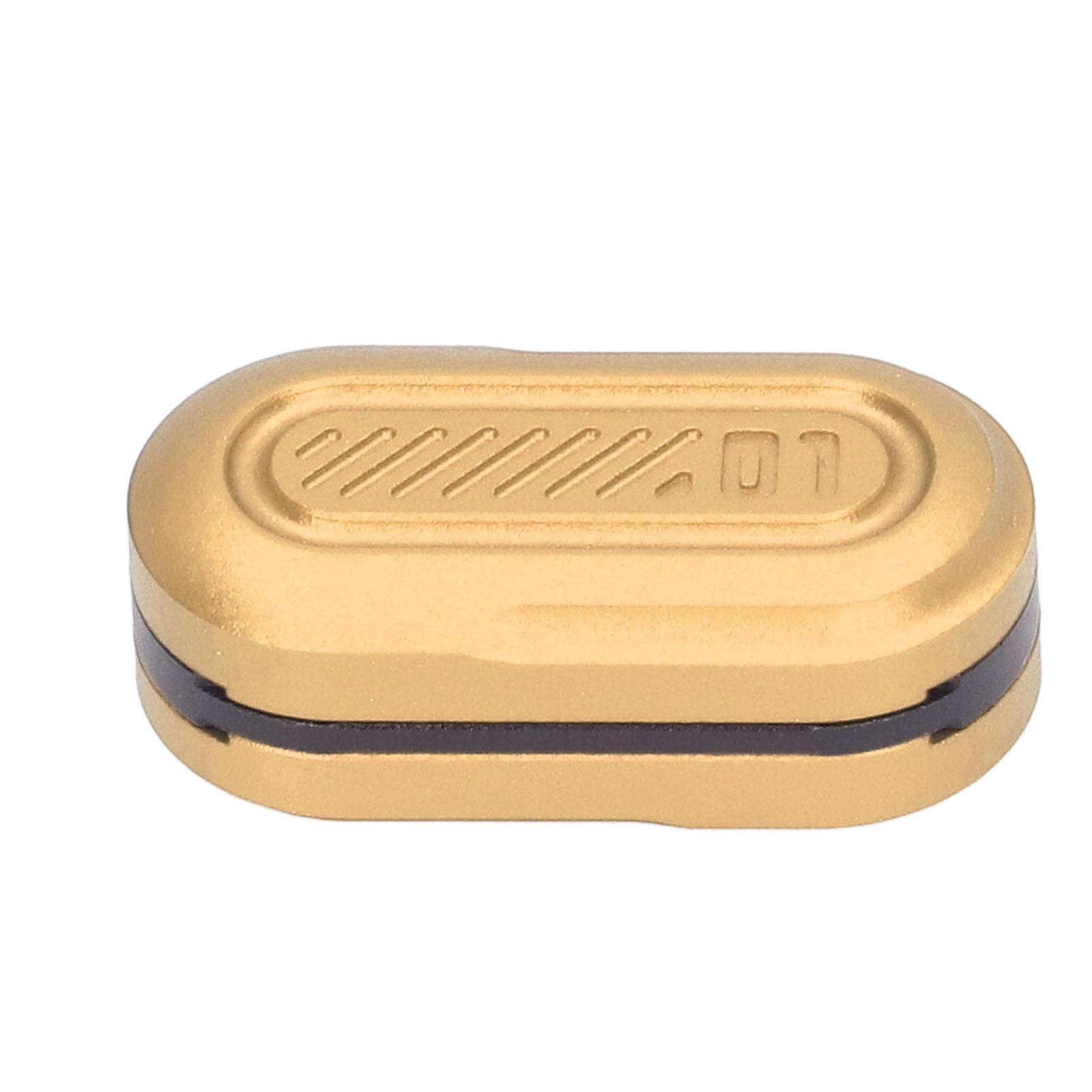 

3 Layer Magnetic ADHD Haptic Slider Adult Metal Capsule Shaped Anxiety Stress Relief Push Slider жёлтый