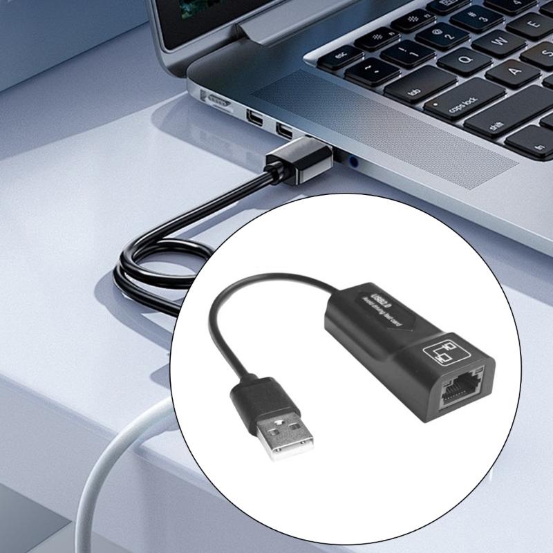 USB Type C to RJ45 Ethernet Converters 100/1000Mbps for Laptops and Tablets with Fast Data Transfer Speeds