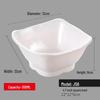 MOLUONA White Melamine Soup/Porridge Bowl