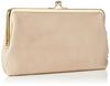 Felando Women's Long Wallet with Clasp Closure, Genuine Leather, Thin Wallet, Embossed Cowhide Leather, Tassel Charm, Strap, Nadaya, No. 81143,