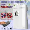 100W 2.2L Portable Mini Dehumidifier Office Home Basement Dehumidifier Air Dryer Mute Remote Control Timing Automatic Defrost