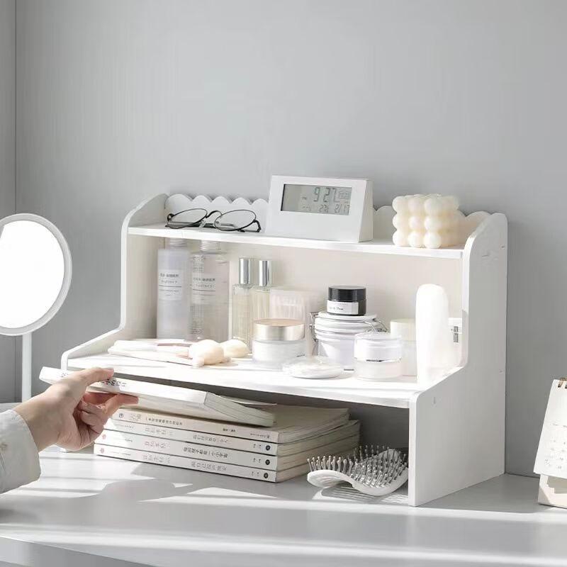 Milin Detachable Double-Layer Elevated Shelf & Desk (Medium)