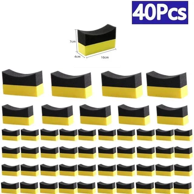 New 2-41Pcs Car Wheel Polishing Waxing Sponge Brush Tire Cleaning Wiper Sponge Pad Car Wash Wiper Cleaning Car Wash Accessories