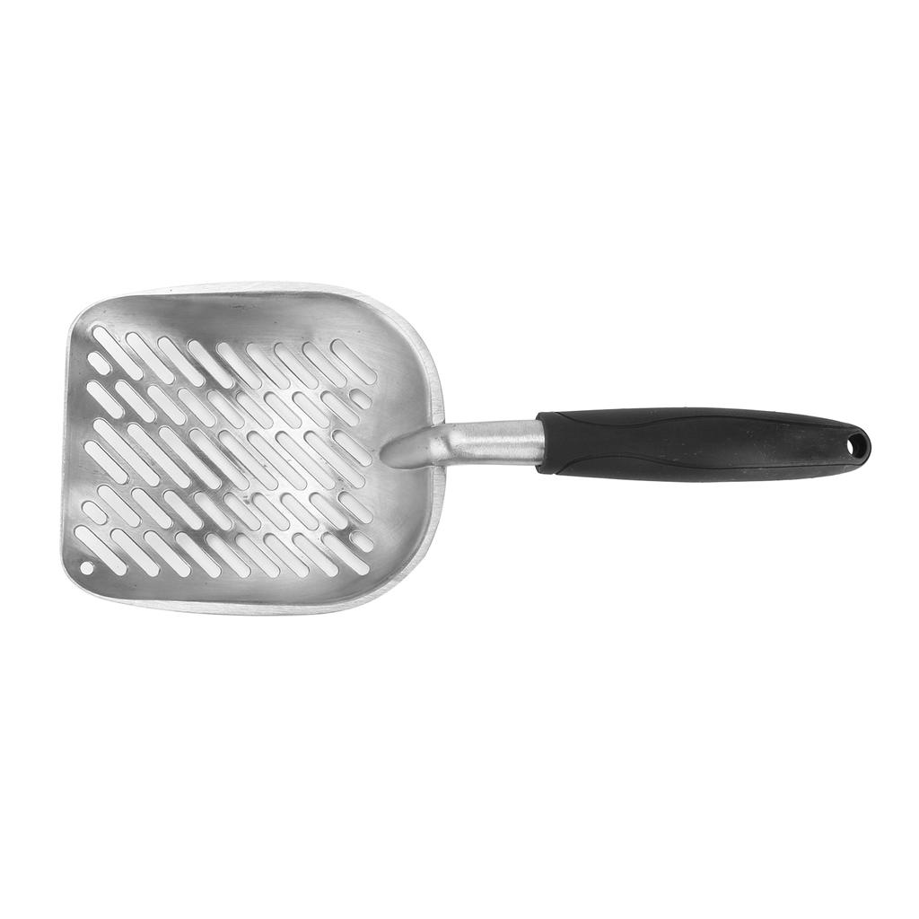 Katzenschaufel Aluminiumlegierung Köper Haustiere Streu Sandschaufel mit Griff für Katzentoilette