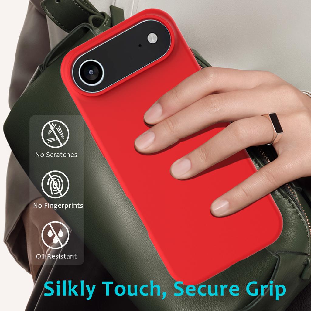 Jednoduchý tekutý silikonový kryt na telefon pro IPhone 17 Air 16 15 14 13 12 Pro Max 17Pro Nárazuvzdorný zadní kryt Shell Capa