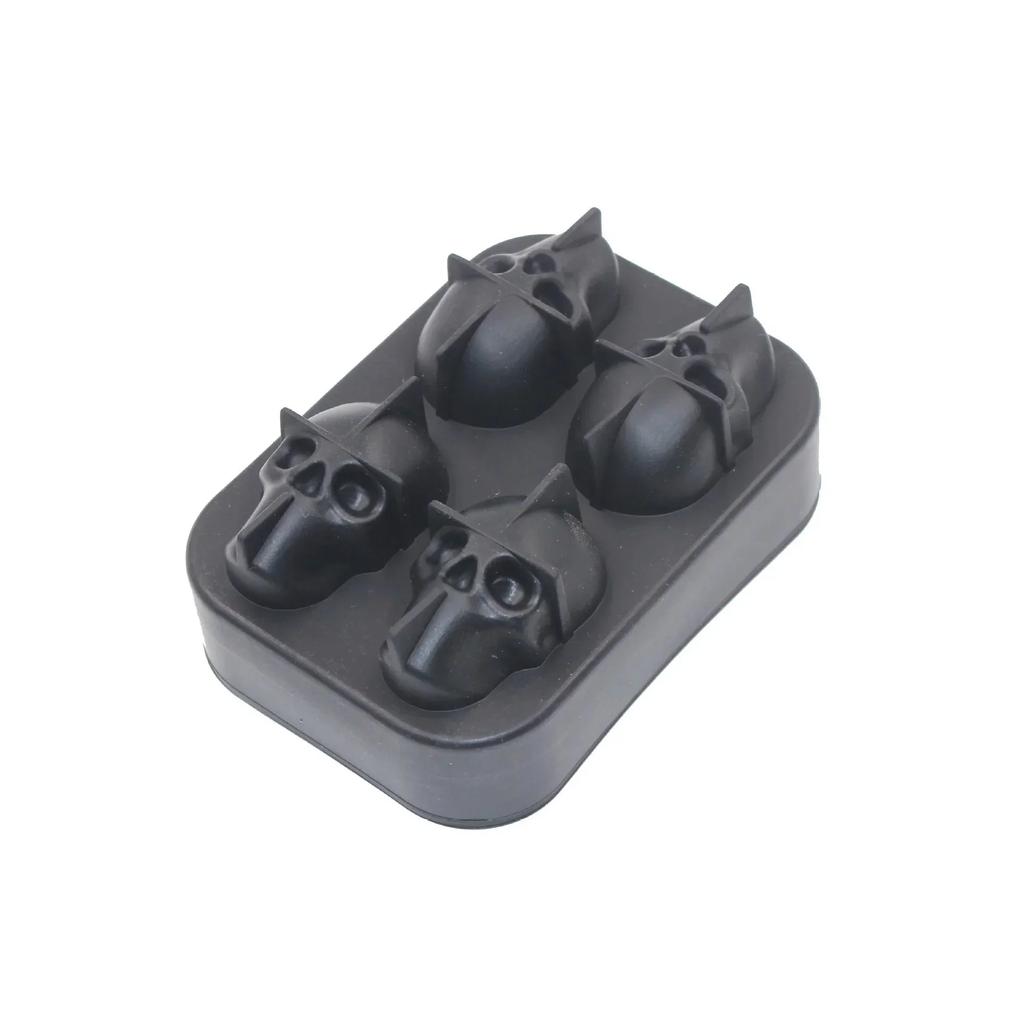 3D Skull Ice Block Mold Skull Shape Whiskey Ice Block Silicone Skull Ice Grid Ice Model Bar Creative Skull Silicone Ice Grid