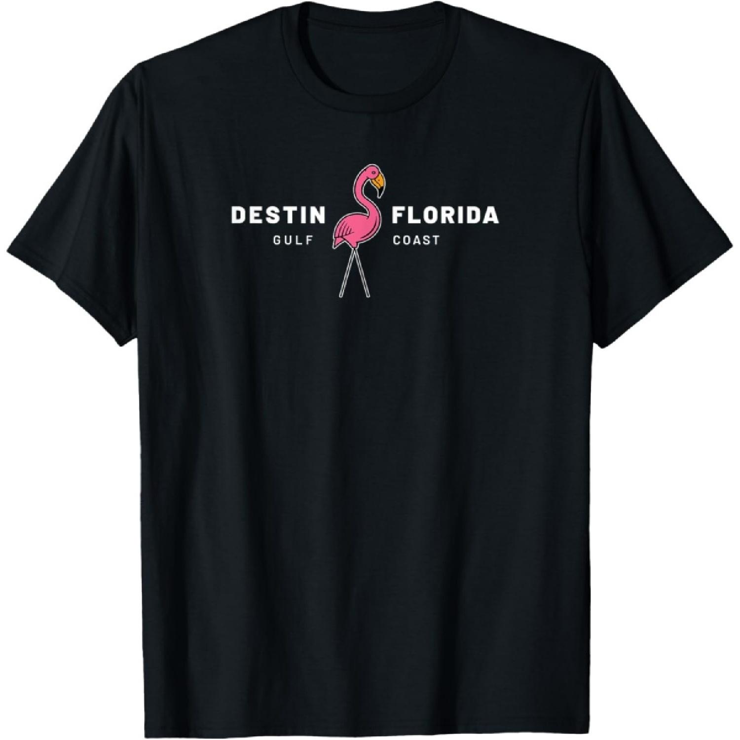 Destin Florida Flamingo T-Shirt S