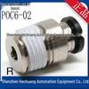 Available: PISCO Straight Connector Models POC6-01, POC6-02, POC6-M5, POC6-M6