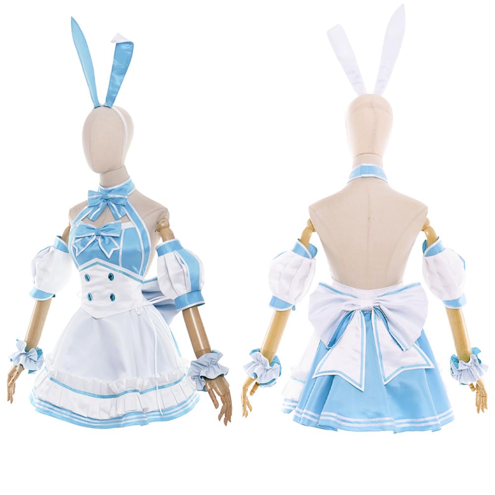 NIUKACOS Order Artoria Caster Swimsuit Cosplay Bunny Halloween Bunny Game Anime Costume for Photo Shoots and Size S Fate/Grand Costume, Girl, Suit,