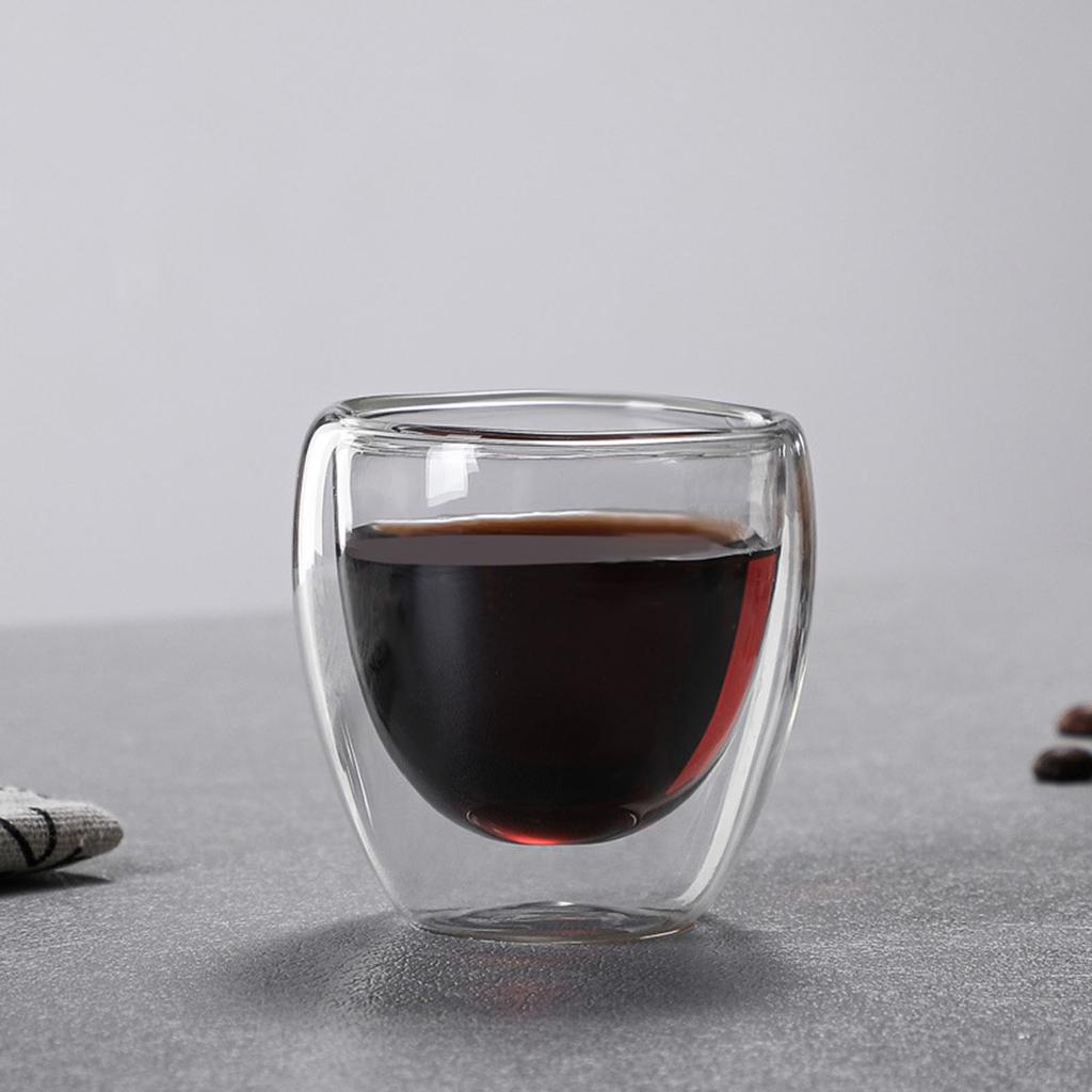 Heat Resistant Double Wall Tea Glass Cup Beer Coffee Handmade Creative Cold Beverage Transparent Drinkware Home Drinking Cup