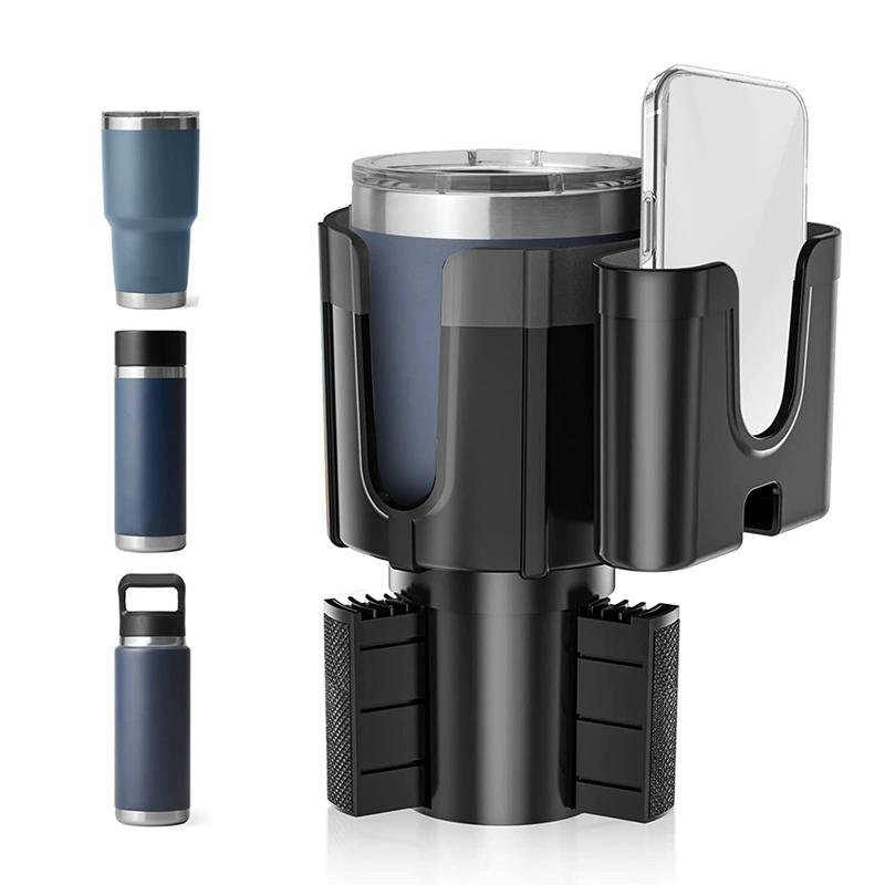 Car-mounted Water Cup Holder and Mobile Phone Holder, Multifunctional Car Cup Holder Extender, Large-sized Beverage Cup Holder