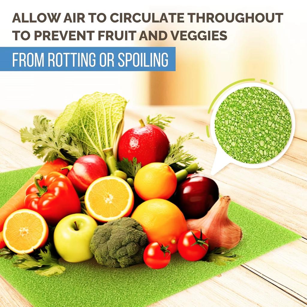 Kühlschrank Schwammunterlage Kühlschrankmatte Schrankmatte Lebensmittel Frischehaltematte Antifouling Feuchtigkeitsabsorbierendes Waschsbares Pad