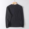 Export Basic round Neck for Export Tail Goods Casual Long Sleeve T-shirt Loose Youth All-Matching Comfortable Cotton Base Shirt Men