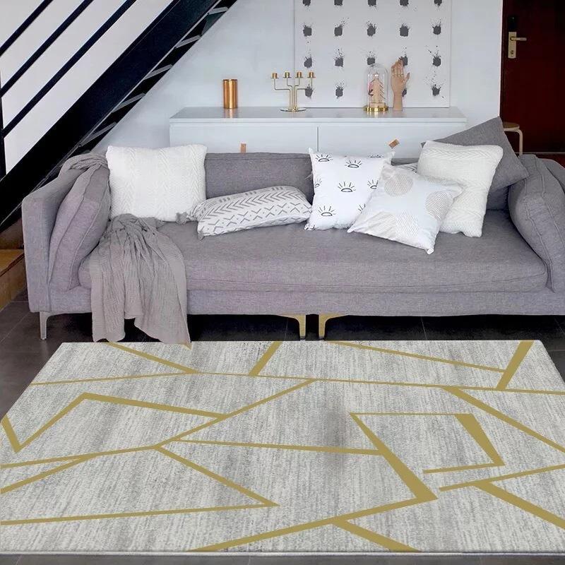 Geometric Abstraction Pattern Carpet Living Room Decoration Hallway Large Size Decor Rugs Bedroom Home Hotel Floor Mat Washable
