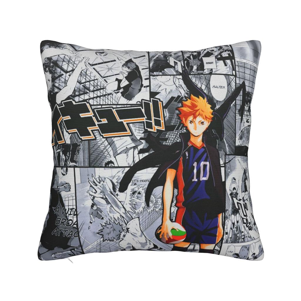 Oikawa Haikyuu Anime Pillowcase Cushion Cover Decorative Bokuto Volleyball  Pillow Case Cover Bedroom Square