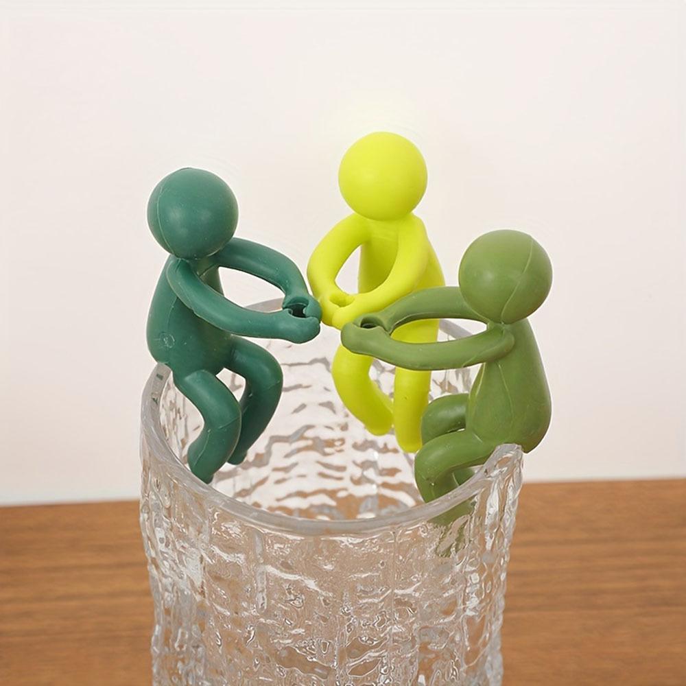 Plant Stand Buddy – Creative Adorable Plastic Plant Support Clip for Hydroponics, Cup Edge Holder & Decorative Plant Stand