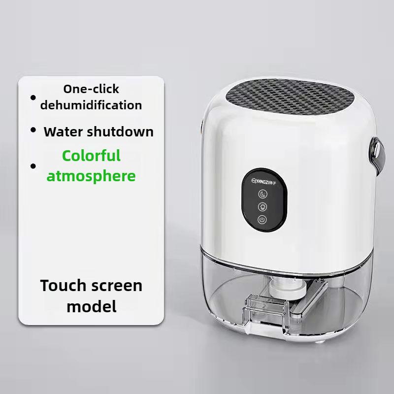 

220V Dehumidifier 1L Large-capacity Silent Household Small Dehumidifier Energy Saving Air Moisture-proof Drying Colorful Light