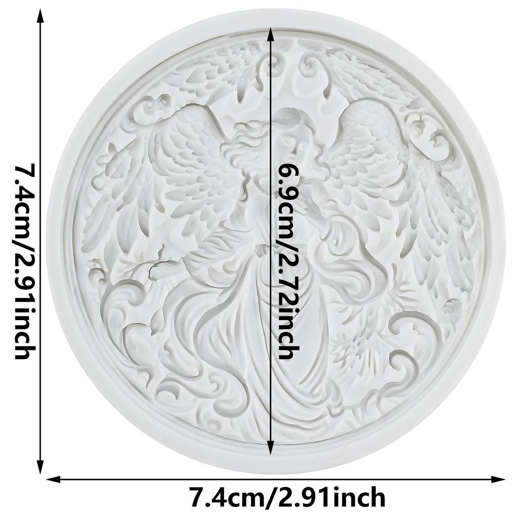 Angel Silicone Molds Angel Fondant Mold Cake Decorating Tools Cupcake Topper Chocolate Candy Craft Gum Paste Polymer Clay