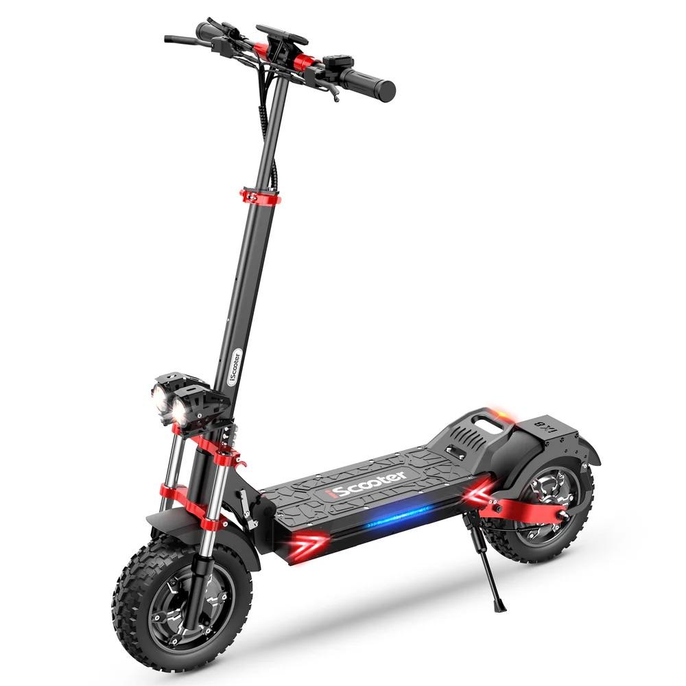 iScooter IX8 Electric Scooter 48V 20Ah Battery, 2*1200W Motor, 70KM Range, 12 Inch Tires, Off-Road E-Scooter