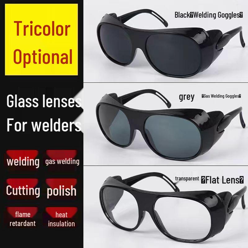 High-Definition Glass Lens Industrial Protective Goggles for Welding and Cutting