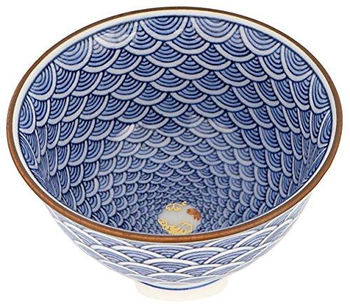 

Hasami Ware 34692 Mido Kiln Small Sencha Blue Sea Waveless Fuji
