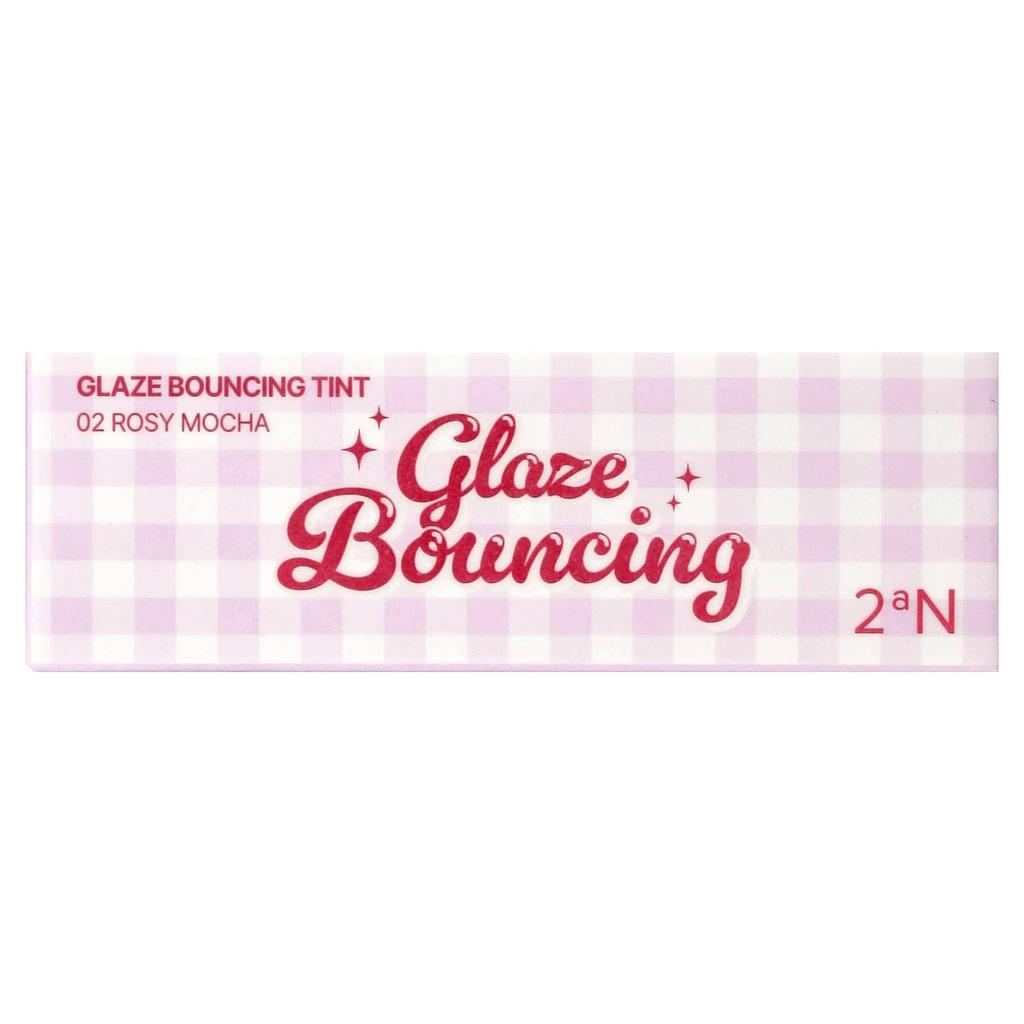 2aN Glaze Bouncing Tint, 02 Rosy Mocha, 4.5g