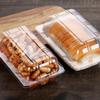 100Pcs Disposable Plastic Cake Packing Boes Clear Fruit Salad Bread Box Takeway Bento Boxes Party Cookie Cake Food Container
