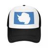 Antarctica Country Flag Baseball Cap Black Party Hat Funny Hats Fishing Cap Boy Womens