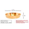 Bhog/Prasad, Prasadam Brass Plate (Size 3 inch), Katori, Bowl, Prashad Pital Thali for Pooja, Puja Items, Pooja Articles Small Size