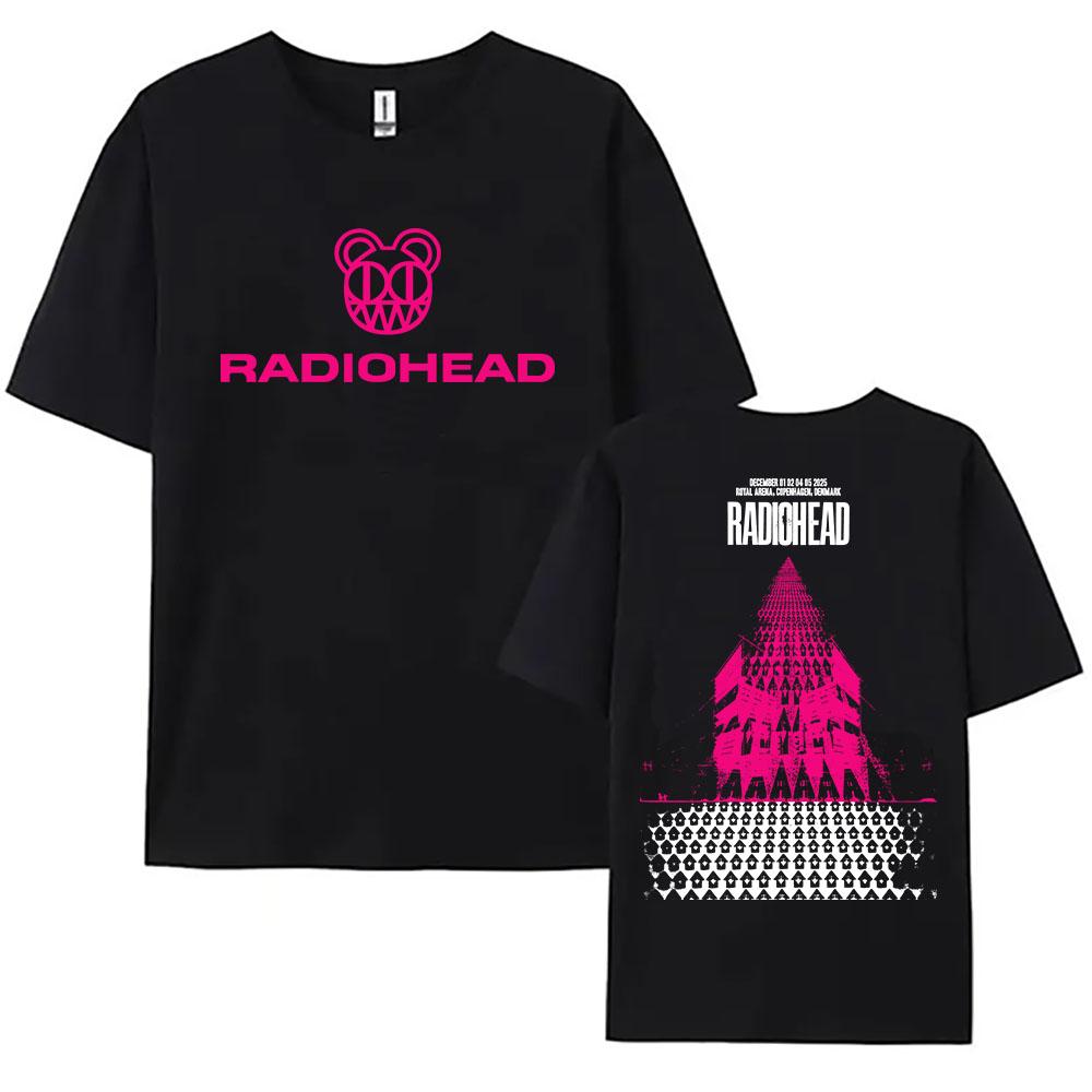 Radiohead Tour 2026 December Tshirts Hop Hop Unisex Streetwear Men Women Casual Loose T-shirt Fashion Cotton Female Clothing Tees