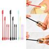 4 Mini Spatula Silicone Makeup Spatula Thin Spatula Set for Skinny Openings Tiny Scraper for Jar,Kitchen Bottle,Cosmetic