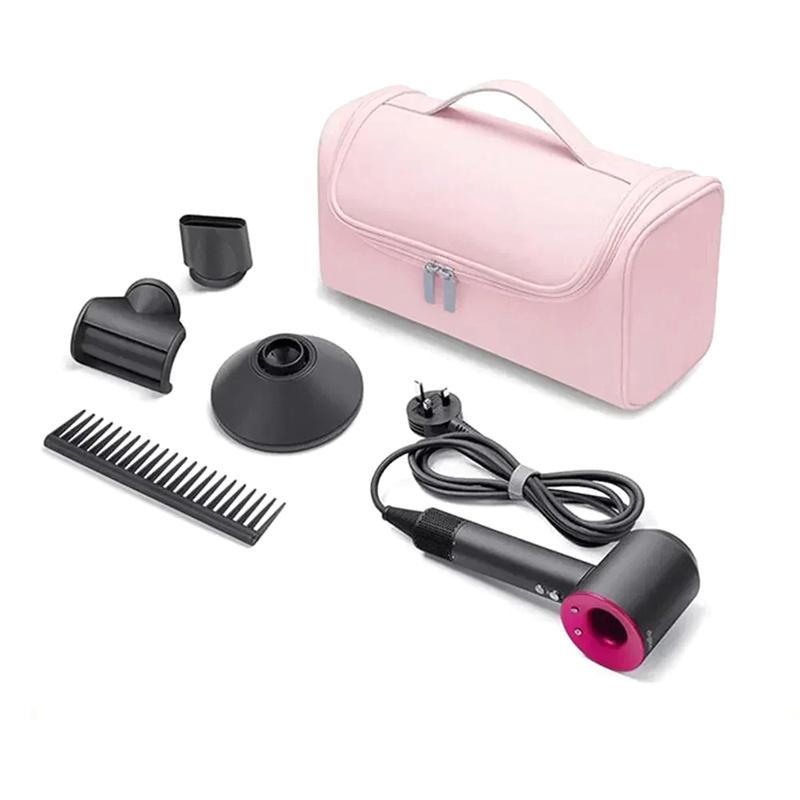 Hideable Hanging Hook Hair Dryer Case Portable Non-Slip Hair Tools Pouch Waterproof Large Capacity Curling Iron Storage Bag