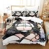 Anime Nun Bedding Set Boys Girls Twin Queen Size Duvet Cover Pillowcase Bed Boys Adult Fashion Home Textileextile